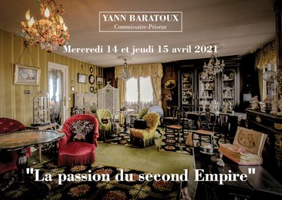 LA PASSION DU SECOND EMPIRE, le goût Napoléon III, entier contenu d'un appartement