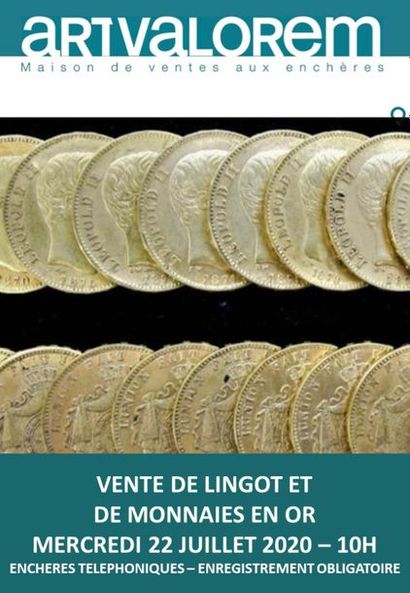 SALE OF GOLD BULLION AND COINS