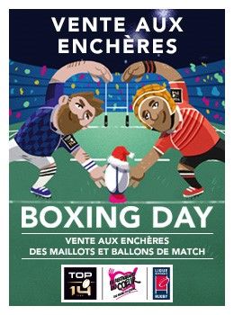 MAILLOTS ET BALLONS COLLECTORS TOP 14 BOXING DAY 2021