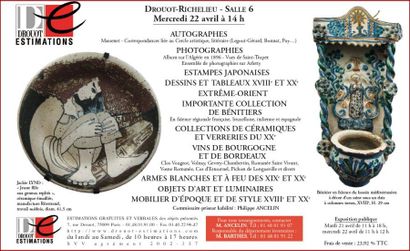 Tableaux, meubles et objets d'art