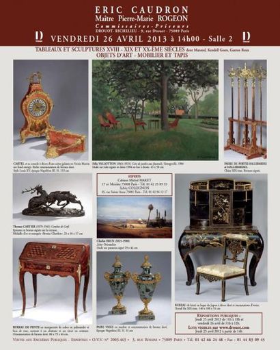 Tableaux, meubles et objets d'art