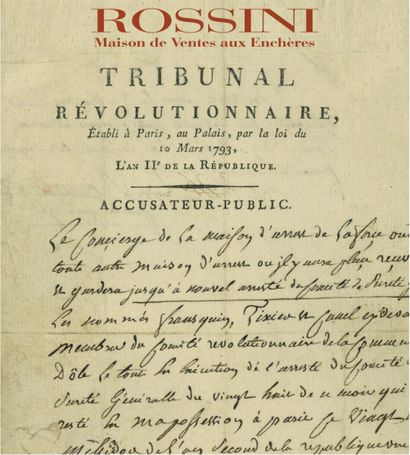 Autographes - Révolution française Collection Guy Gaulard : 1ere partie
