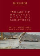 TABLEAUX XIXe MODERNES - DESSINS - SCULPTURES