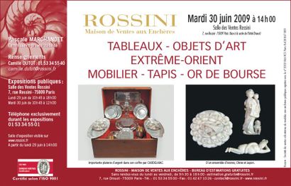 Mobilier-Objets d'Art