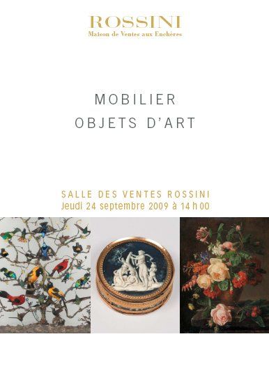 MOBILIER-OBJETS D'ART