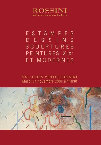 TABLEAUX MODERNES, DESSINS, SCULPTURES