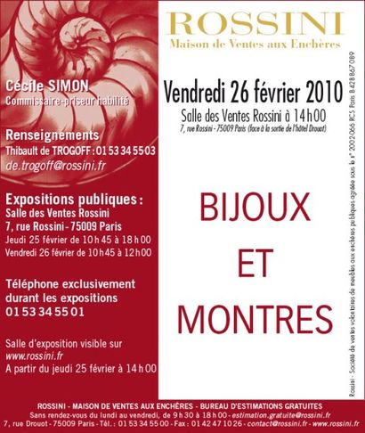 Bijoux, Montres