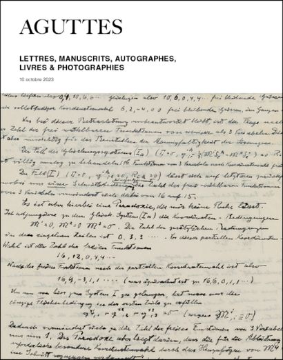 Lettres, manuscrits, livres & photographies