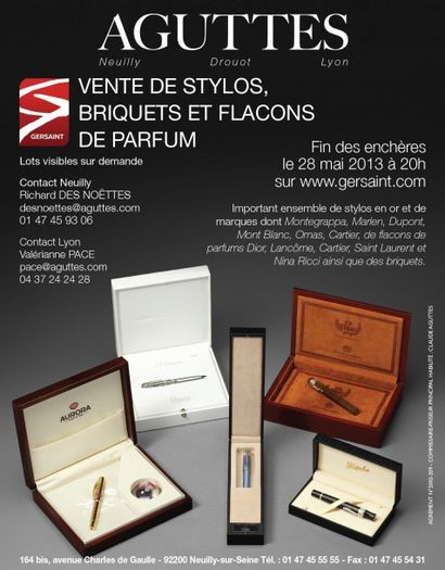 STYLOS, BRIQUETS ET FLACONS DE PARFUM