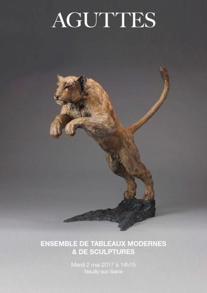 ENSEMBLE DE TABLEAUX MODERNES & DE SCULPTURES