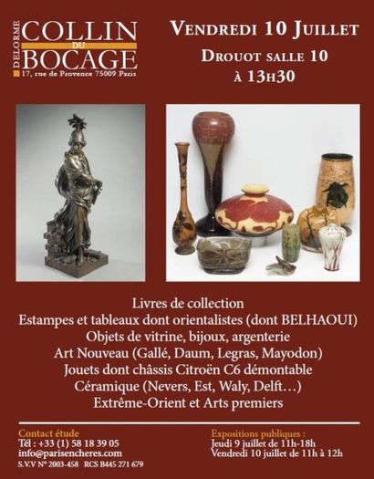 Tableaux, mobilier et objets d'art