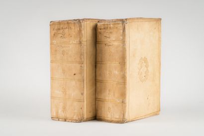 Sale 1/3: ANCIENT BOOKS FROM THE XVIE TO XVIIIE SIECLES (11H: MANNETTES + 14H: LOTS 101 TO 349)