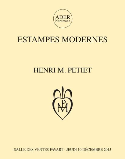 ESTAMPES MODERNES - COLLECTION HENRI M. PETIET