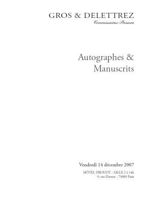AUTOGRAPHES & MANUSCRITS