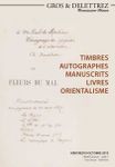 TIMBRES - AUTOGRAPHES - MANUSCRITS - LIVRES - ORIENTALISME