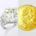 SAFE AND CASE OF A PARISIAN WOMAN : GOLD COINS - JEWELS - DIAMONDS