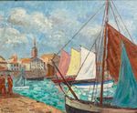 Tableaux du XIXe, modernes et contemporains : peintres de l'Atlantique et de la mer 