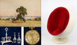 Paintings, Bronzes, curiosity objects, silverware and various knick-knacks, musicbox