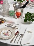 TABLE ARTS goldsmith's art, porcelain, crystal, glassware and table linen [LEAVE YOUR BIDS BEFORE 7 P.M.]