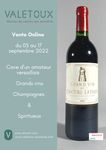 Vente Online du 05 au 17 septembre 2022 : Cave d’un amateur versaillais – Grands vins Champagnes & Spiritueux 