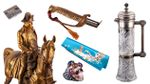 LUXURY JEWELLERY, ACCESSORIES AND COUTURE, Japanese swords, Russian art, Bronze