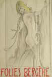 Collection of over 1000 gouaches and drawings of costumes and sets from Moulin Rouge, Casino de Paris, Folies Bergère... 