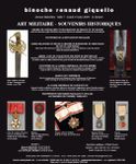 ART MILITAIRE - SOUVENIRS HISTORIQUES