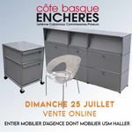 ONLINE : ENTIER MOBILIER D'AGENCE DONT MOBILIER DESIGN USM HALLER & DIVERS