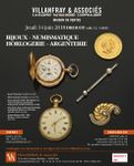 bijoux anciens et modernes, argenterie, numismatique, horlogerie, montres