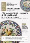 Auction Ceramics of Longwy et de Lorraine - Abbaye des Prémontrés