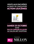 auction for the benefit of action<br>leucémiescharity</br>auction<br><br><br>[salle du carrousel du Louvre, at the art shopping fair]</br></br></br>.
