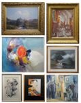 OLD AND CONTEMPORARY PAINTINGS, DRAWINGS, ENGRAVINGS, PRINTS, LITHOGRAPHS, ETC.