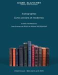 Autographes - Livres anciens et modernes