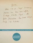 Lettres, Autographes et Manuscrits 