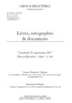 Livres, autographes & documents