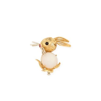 *Work from the 1960s
“Rabbit” brooch in 750‰ yello