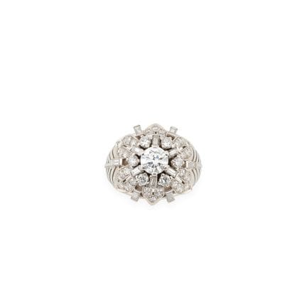 French jewelry from the 1950s
“Fleur” dome ring in