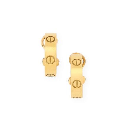 CARTIER, “LOVE” Collection, Classic Model
Pair of 