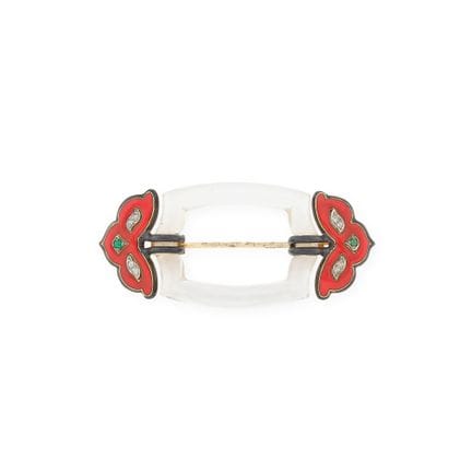 CARTIER London, circa 1925
A navette-shaped brooch