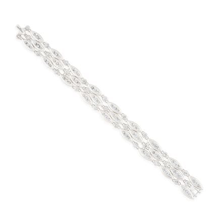 CHAUMET Paris
Articulated 750‰ white gold chain br