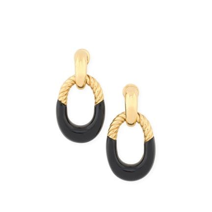 VAN CLEEF &amp; ARPELS, 1980s
Pair of 750‰ yellow 