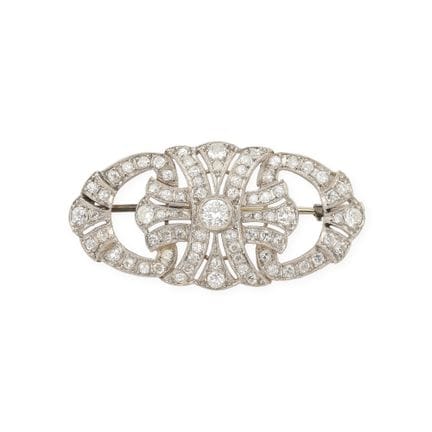 French Art Deco-era piece 
Oval “Stylized Palmette