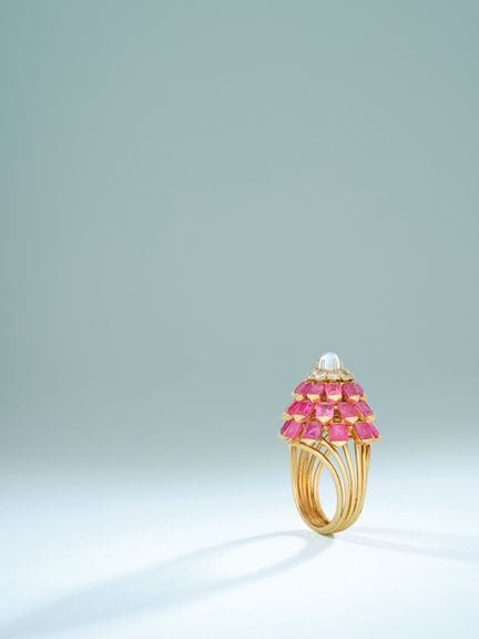 MARCHAK Paris, 1950s–1960s
A tall cocktail ring cr