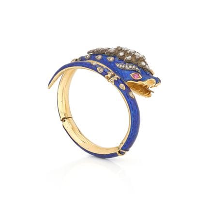 19th-century piece
“Fantastic Creature” hinged ban