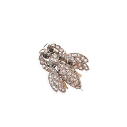 Late 19th-century French work
“Insect” brooch in 8