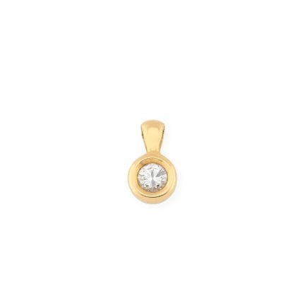 French craftsmanship 
750‰ yellow gold pendant set