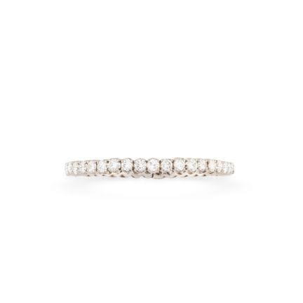 750‰ white gold river-style clasp bracelet, entire