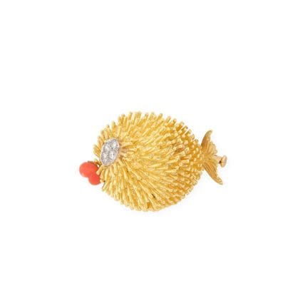 French work from the 1960s–1970s
“Diodon” lapel cl