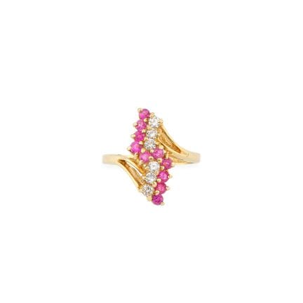 VAN CLEEF &amp; ARPELS, 1990s
Cross-shaped ring in
