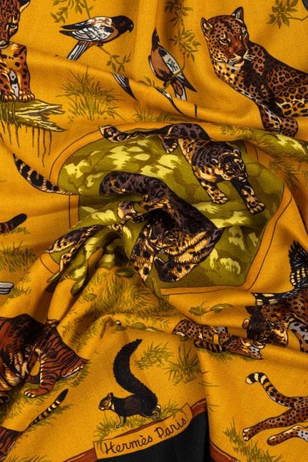HERMES Paris, made in France—Cashmere and silk sca